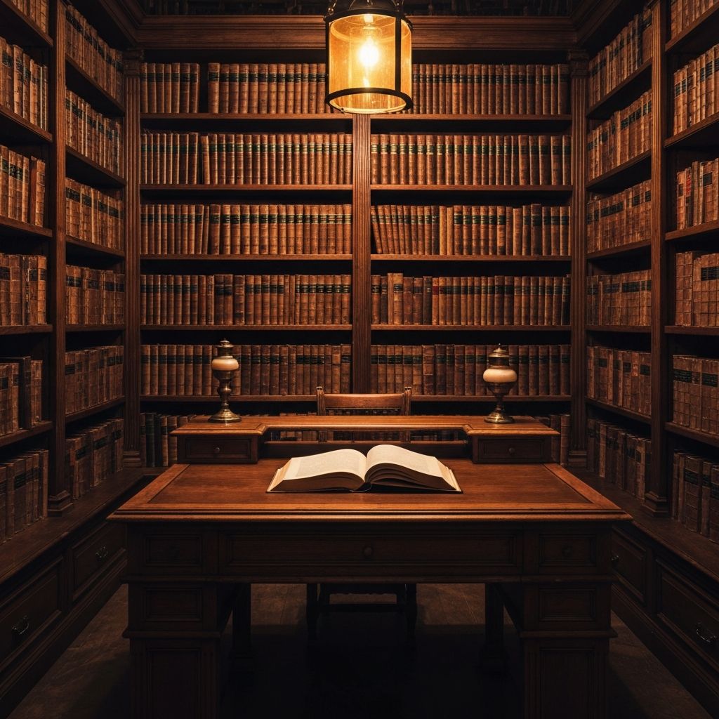 Stara biblioteka sa drvenim policama punim knjiga koja simbolizuje akumulaciju znanja kroz vekove